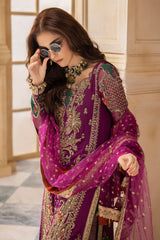 3-Pc Unstitched Premium Luxury Handwork Chiffon with Premium Embroidered Dupatta