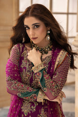 3-Pc Unstitched Premium Luxury Handwork Chiffon with Premium Embroidered Dupatta