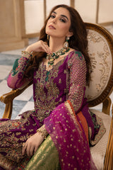 3-Pc Unstitched Premium Luxury Handwork Chiffon with Premium Embroidered Dupatta
