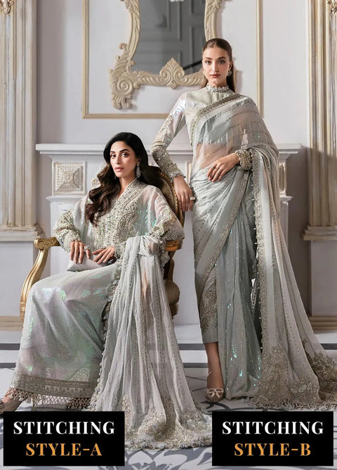 Formals – Embroidered Chiffon 3-Piece Suit