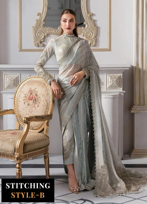 Formals – Embroidered Chiffon 3-Piece Suit