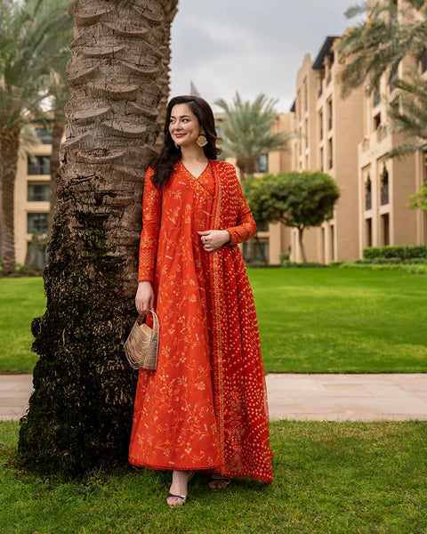 FAIZA SAQLAIN Embroidered lawn